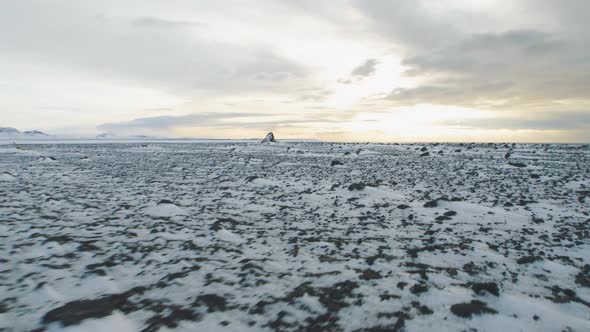 Beautiful Landscape of Iceland Aerial View