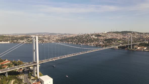 Aerial View Bridge Istanbul