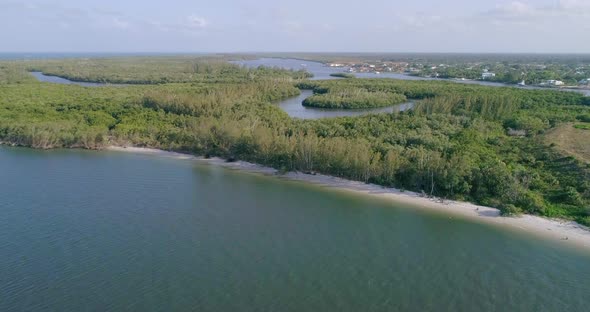 Jupiter Island Beach Shore Aerial