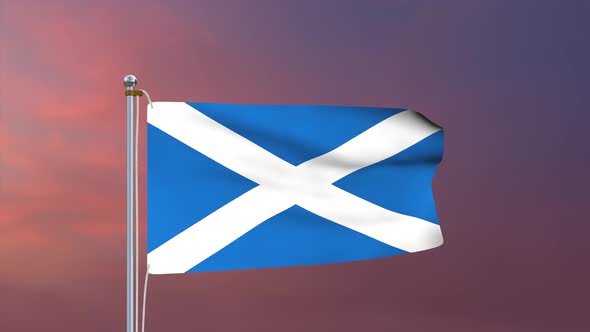 Scotland Flag 4k