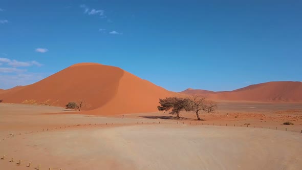 Aerial view of Dune 45, Sossusvlei Namibia