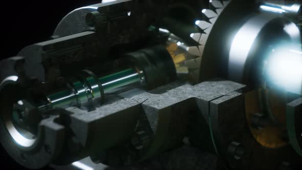 Metal Closeup Gear Box