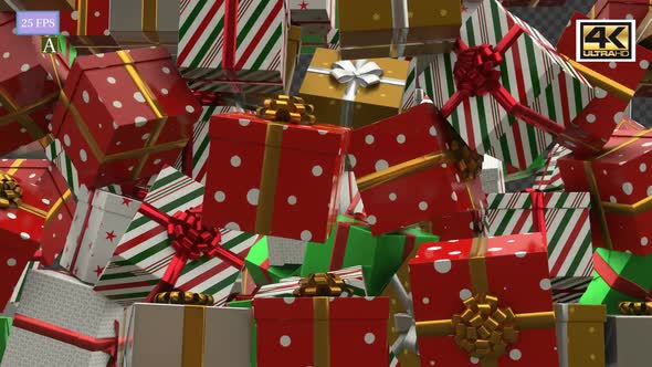 Gift Box Animation A4 Transition 4K