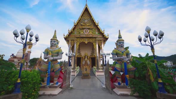One of the temple buildings at Wat Plai Laem (temple) Koh Samui, Thailand