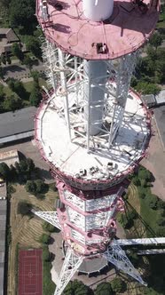 Kyiv, Ukraine TV tower Vertical video