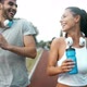 Beautiful Couple Jogging and Fitness Training Outdoor - VideoHive Item for Sale