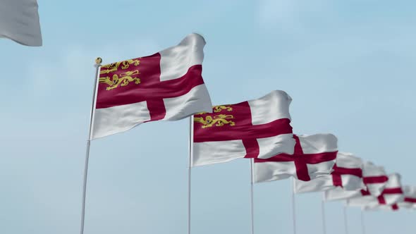 Sark Row Of Flags 