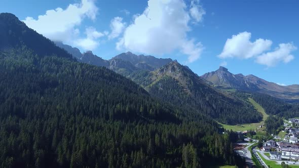 Astonishing Aerial View of Valley Hidden Away in Mountains