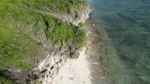 Zanzibar Tanzania  Aerial View of the Indian Ocean