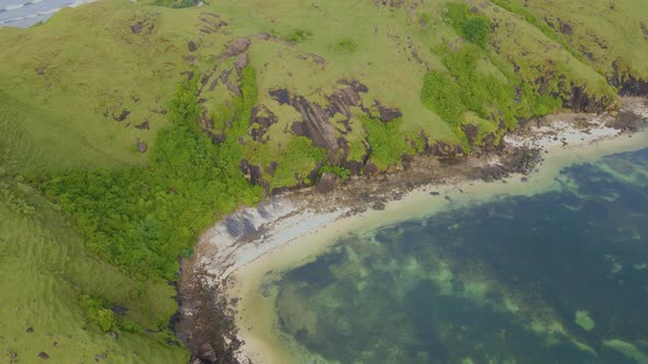 Aerial beautiful beach