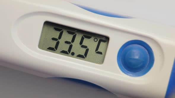 Medical Digital Thermometer. Close Up.