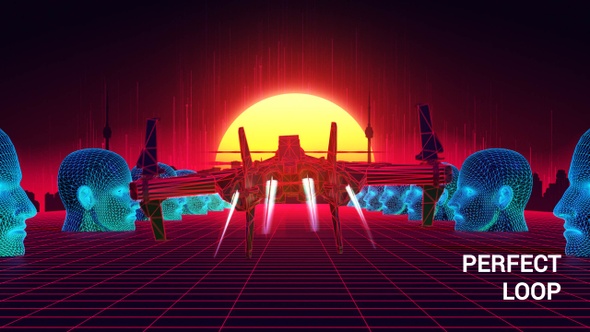 Retro Futuristic Background Loops alt