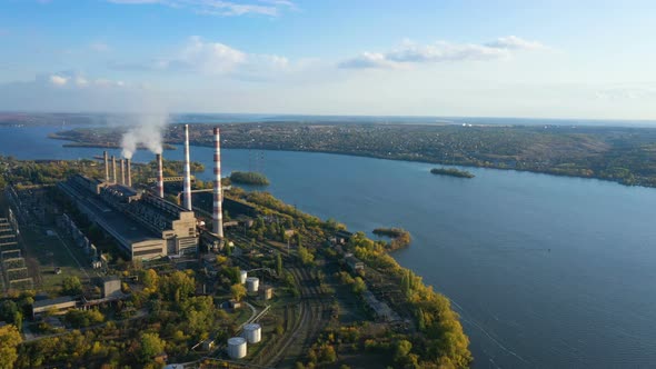 Power Plant Aerial View