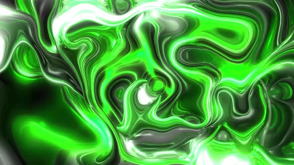Green color abstract liquid texture wave twisted background