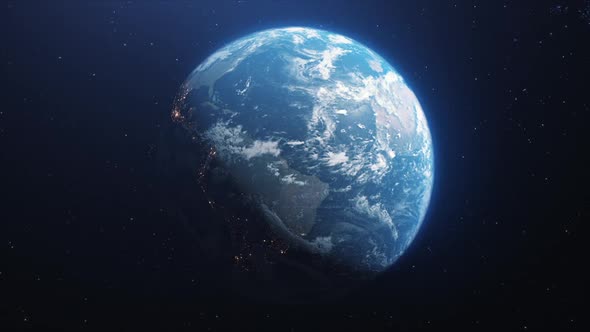 The Rotation of the Planet Earth From Space alt