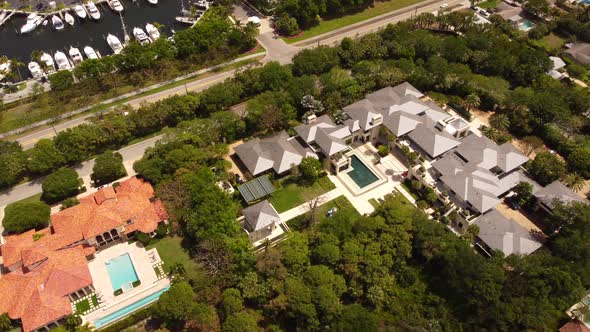 Aerial Tour Of Michael Jordan's House In Jupiter Florida Usa