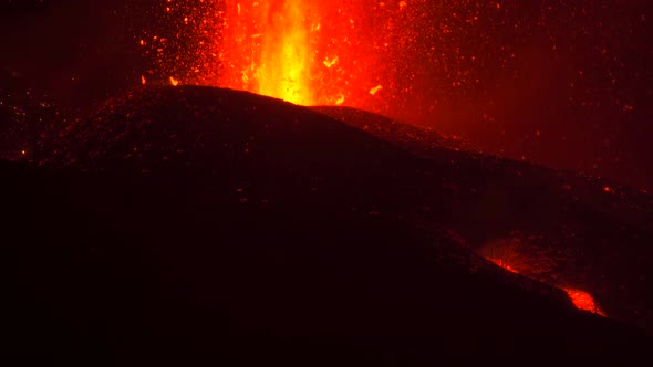 Cumbre Vieja volcanic eruption in La Palma Canary Islands 2021