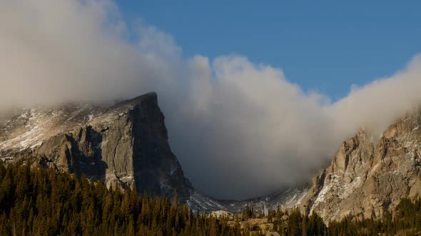 Time Lapse of clouds above the Rocky Mountains