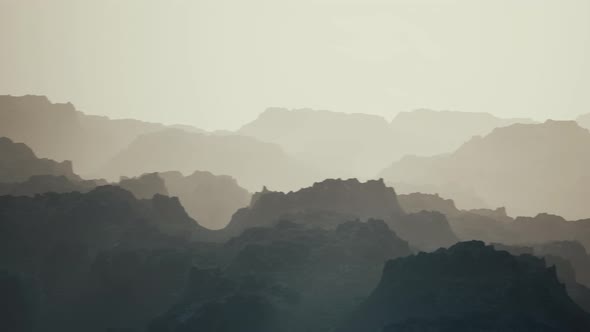 Fog in Rocky Mountain Valley