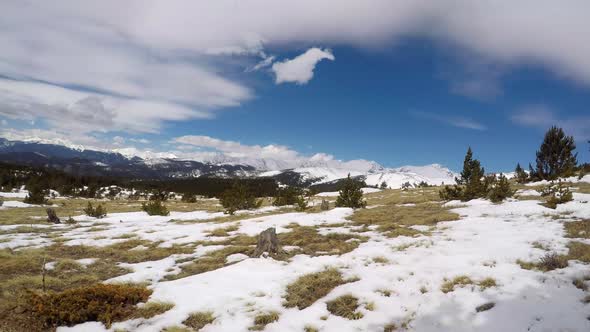 Timelapse of mountain side in Colorado