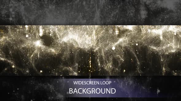 Gold Silver Liquid Loop Particles Background