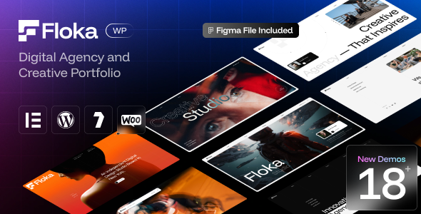 Floka - Digital Agency & Portfolio WordPress Theme