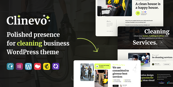 Clinevo - Cleaning & Handyman Services WordPress Theme