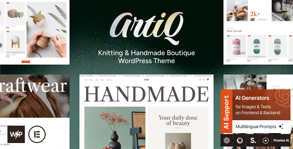Artiq - Knitting & Handmade Boutique WordPress Theme