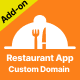 Restaurant App Custom Domain web add-on - CodeCanyon Item for Sale