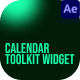 Calendar Toolkit Widget After Effect - VideoHive Item for Sale