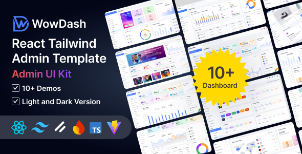 Wowdash – React Tailwind Admin Template (React 19) with shadcn UI