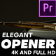 Elegant Opener | Premiere Pro MOGRT - VideoHive Item for Sale