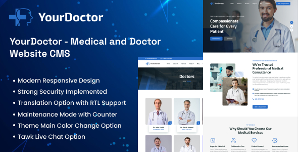 Yourdoctor - Medical and Doctor Website CMS