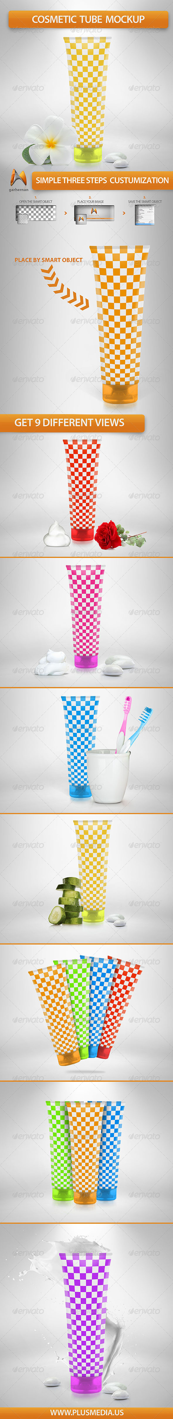 Download Cosmetic Tube Mockup Graphics Designs Templates
