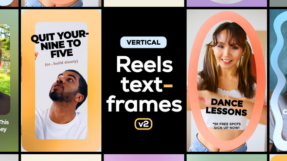 Vertical Reels Text Frames 2
