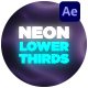 Neon Lower Thirds - VideoHive Item for Sale