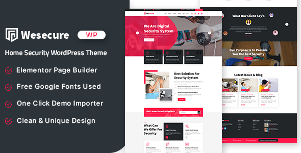 Wesecure – Home Security WordPress Theme