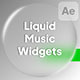 Liquid Glass Music Widgets - VideoHive Item for Sale