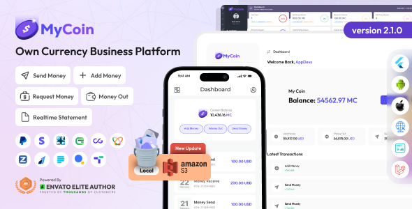 MyCoin - Own Currency Business Platform Full Solution