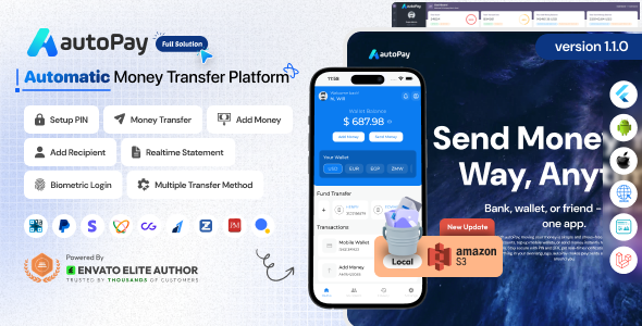 autoPay - Digital Wallet and Money Transfer Solution