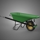 Single Wheel Barrow Heavy Wheelbarrow Cart Trolley Wagon Tray Kg - 3DOcean Item for Sale