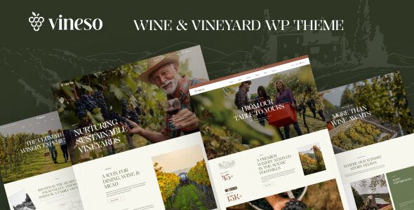 Vineso – Wine & Vineyard WordPress Theme