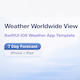Weather Worldwide View - SwiftUI Weather App Template - 7 Day Forecast - CodeCanyon Item for Sale