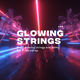 Neon Flying Strings And Palms Loop - VideoHive Item for Sale