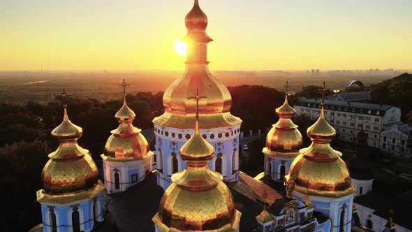 St. Michael's Golden-Domed Monastery in the Morning. Kyiv, Ukraine