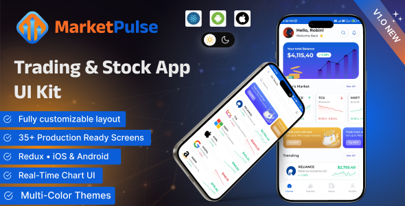 MarketPulse – React Native Trading & Stock Market App UI Kit