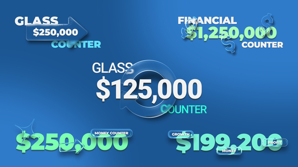 Glass Animated Counters