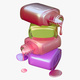 Spilled Paint Bottles Stack M1 - 3DOcean Item for Sale