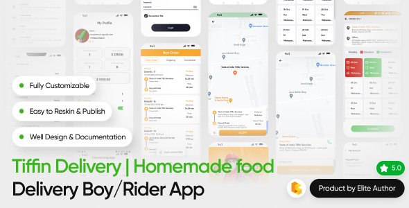 LunchBox - Delivery Boy App | Delivery App | Tiffin Delivery Service App