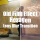 Old Film Effect Hexagon Lens Blur Transition - VideoHive Item for Sale